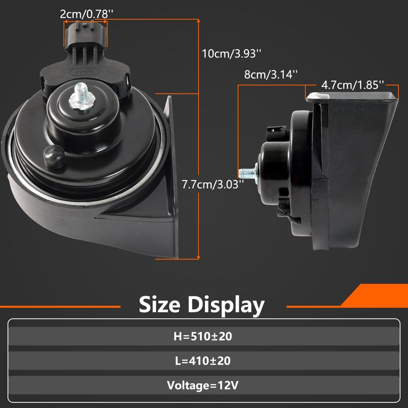 12V 110-125db 410/510Hz High Low Pitch Schnecke Horn Laut Für Kia Rio Sportage Hyundai Solaris Creta / ix25 Accent RB HC Tucson i20