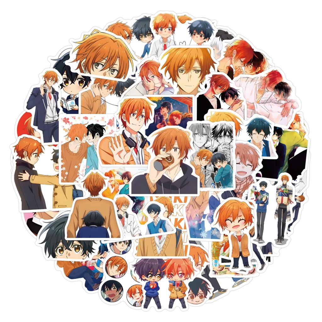 55/110 New Anime Sasaki and Miyano Doodle Stickers Decorative Notebook Stickers