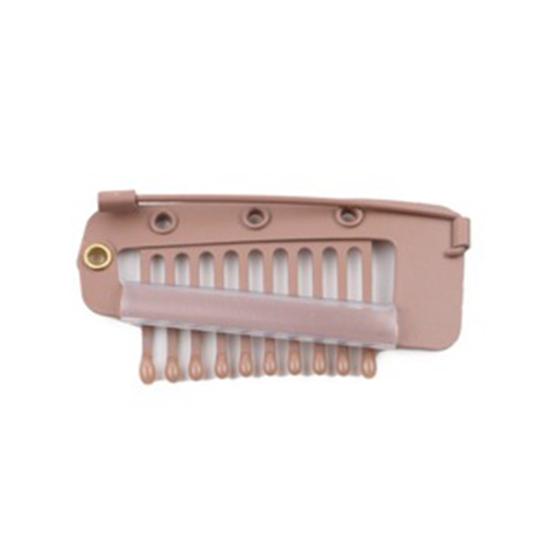 5Pcs Wig Clip with Safety Pin 10-Teeth Hair Extension Snap Clip Heavy Duty Metal Invisible Wig Securing Comb Chunni Dupatta Setting Clip
