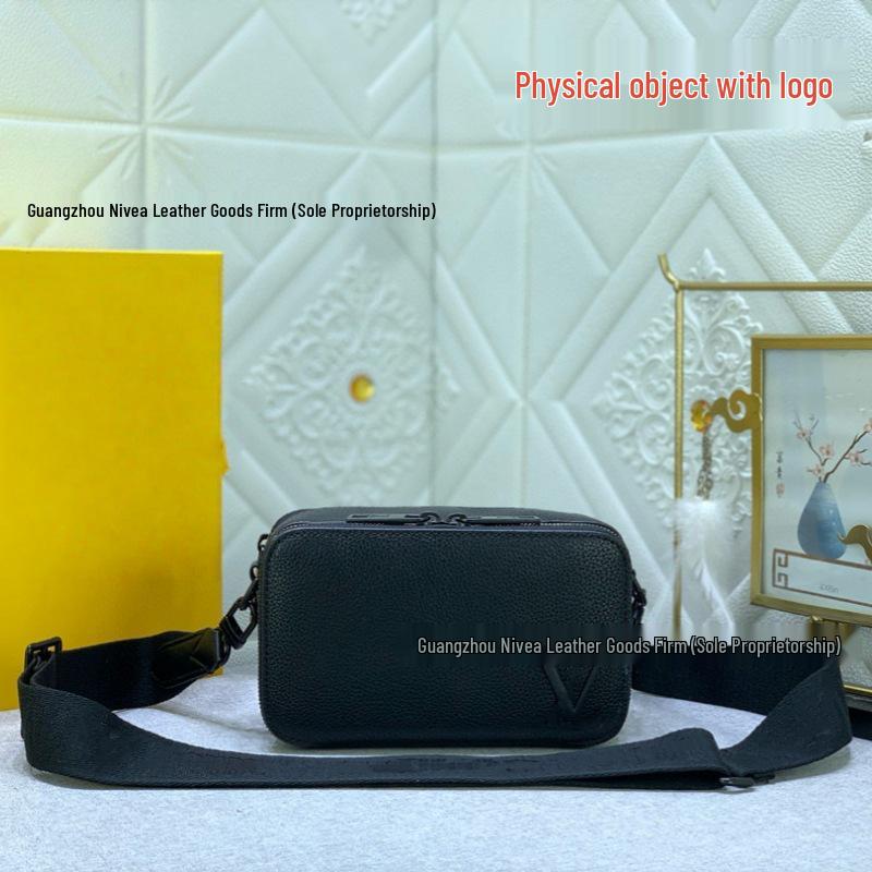 

Мужская классическая сумка-кроссбоди для камеры в клетку - Универсальная маленькая квадратная нагрудная сумка 18.5*11*6.5cm