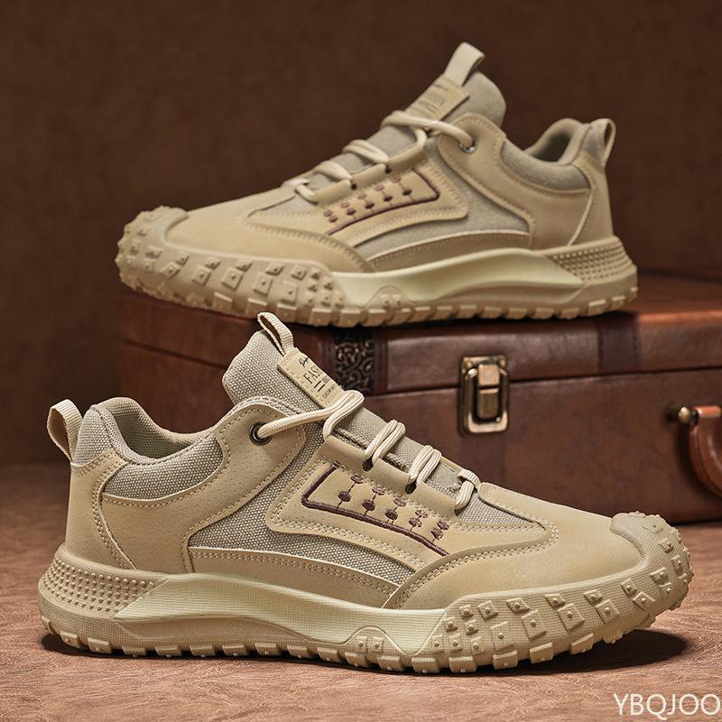 Men's Spring Autumn New Breathable Work Boots Fashionable Versatile Outdoor Mountaineering Boots Comfortable Casual Sneakers