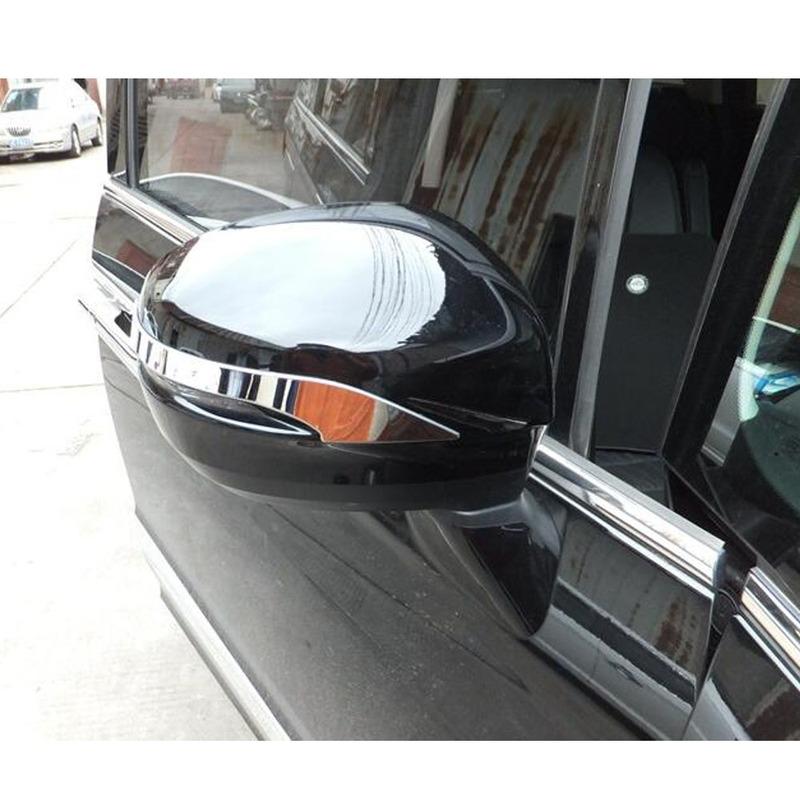 For Honda Odyssey 2015 2016 2017 2018    ABS Chrome Side Rearview Mirror Strip Trim Car Accessories Eyebrow Frame