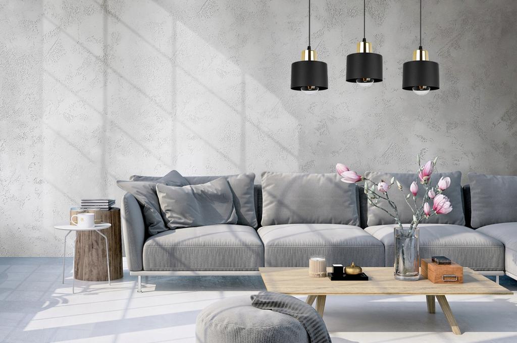 MODERN CEILING HANGING LAMP BLACK LED LAMP