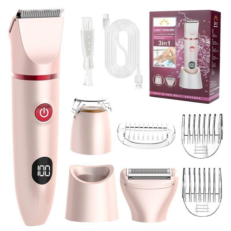New Hair Clipper Ladies Shaving 7 in 1 Multifunctional Hair Removal Instrument Body Hair Removal Eyebrow Knife Private Shaving Knife