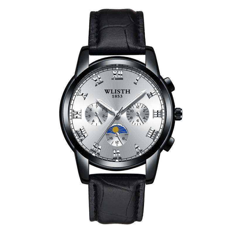Top Brand Steel Band Business Waterproof Watch Men's Fashion Luminous Wristwatch