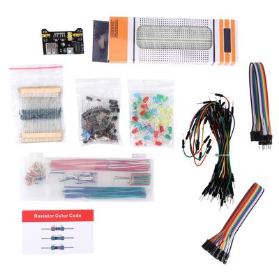 DIY Upgraded Electronic Kit with Power Supply Module Solderless Breadboard for Raspberry Pi