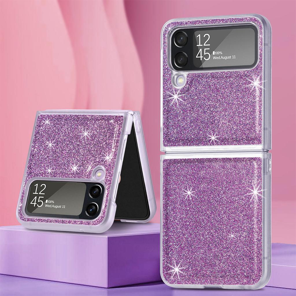 Anti -Sweat Folding Design Bling Case For Samsung Galaxy Z Flip4 Flip 4 5g Flip3 Flip 3 Non -Fingerprint Funda Zflip4 Cases
