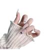 Colored Wearing Nude Nail Art Stacked Rhinestones White Handmade Nail Stickers