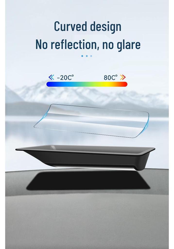 Compatible with 25 BYD Tang L Models: Curved Screen Soft Film HUD Protector & Dashboard Dust Cover.