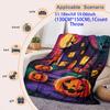 Spooky Halloween Castle Blanket Reversible Flannel Throw for Gothic Charm AllSeason Comfort Mysterious Night Gift