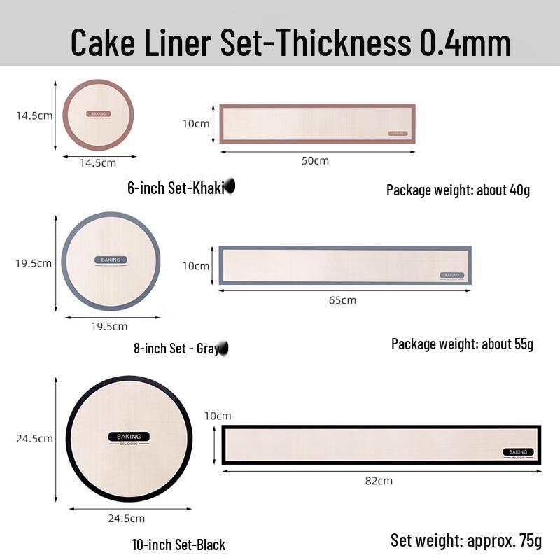 

WuTuo Cake Baking Mat Liner Set