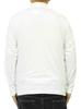 One Colors Men's Long Sleeve T-Shirt, Solid Color, Striped, Rib Knit, High Neck, Size 2L, White