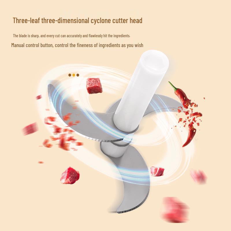 Compact Electric Food Processor: Mini Meat Grinder, Chopper, Mincer, Garlic Presser, and Baby Food Maker