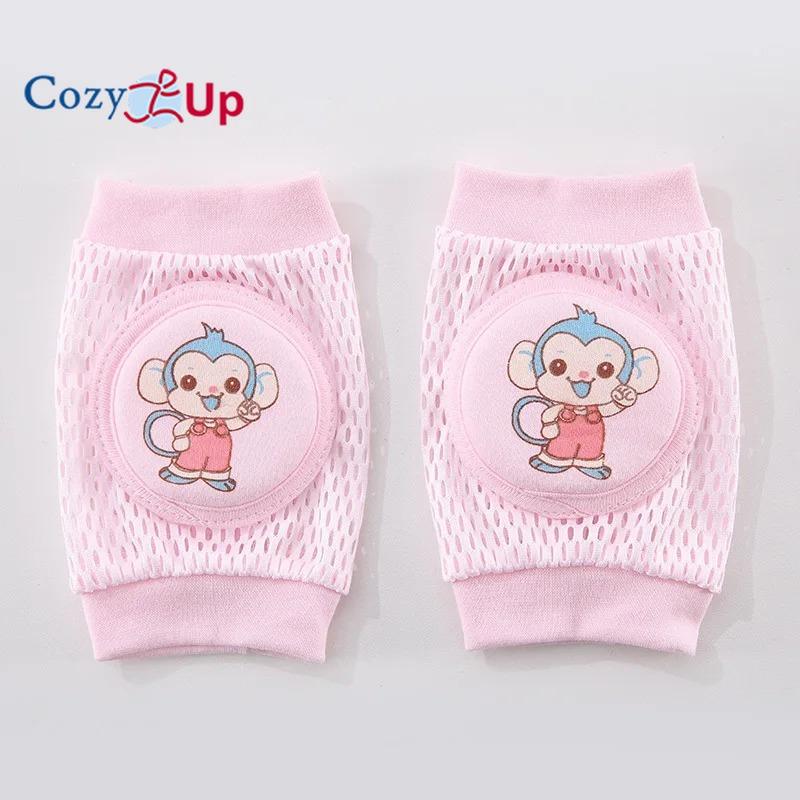 Cozy Up 4 Pairs Children's Breathable Mesh Knee Guards Baby Kneecap Infant Crawl Walking Sports Elbow Protector Kneepad for Kids Body Support