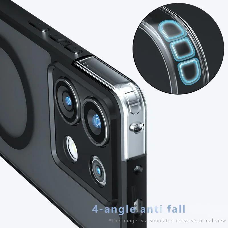 For OPPO Realme GT 7 Pro Magsafe Magnetic Acrylic Matte Case For Realme GT 7 Pro Shockproof Transparent Cover