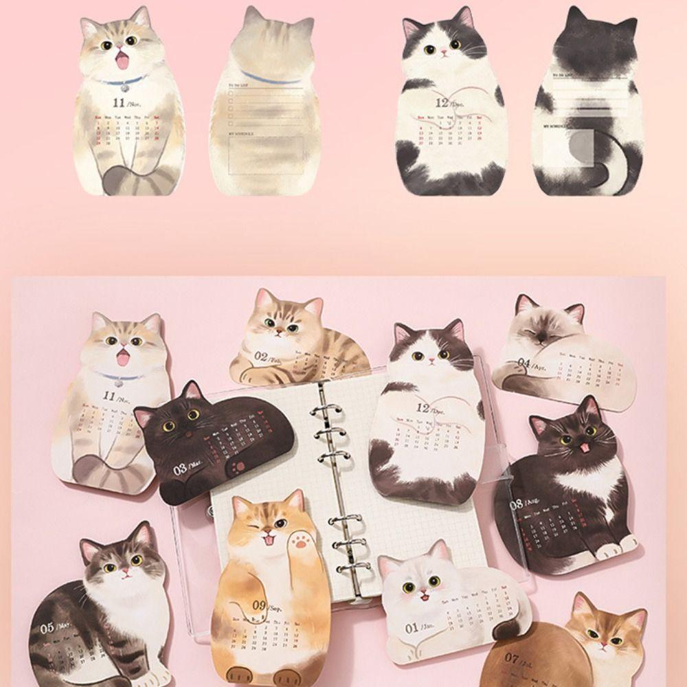 DIY Desktop Calendar Cat Dog Series Schedule Planner 2026 Agenda Organizer  Home Office Desk