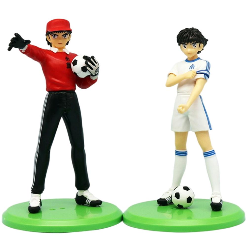 Anime Captain Tsubasa Ozora Tsubasa Action Figures Hyuuga Kojirou/Wakabayashi Genzou  Anime Figurine PVC Model Toys Gift