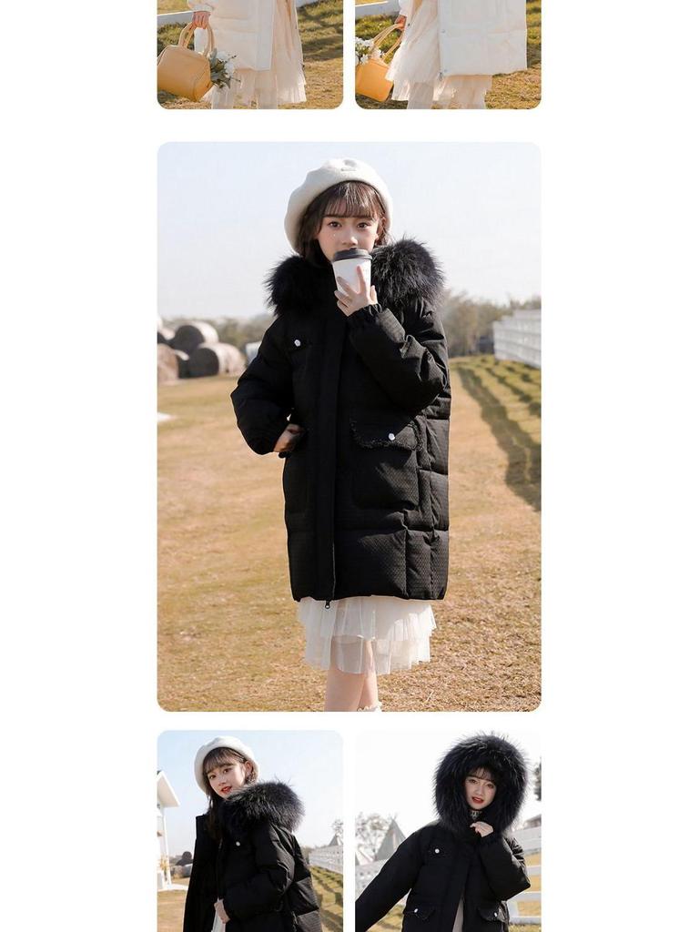 Girls' Mid-Length Down Jacket - 2025 Winter Collection: Thick, Warm, and Stylish for Children