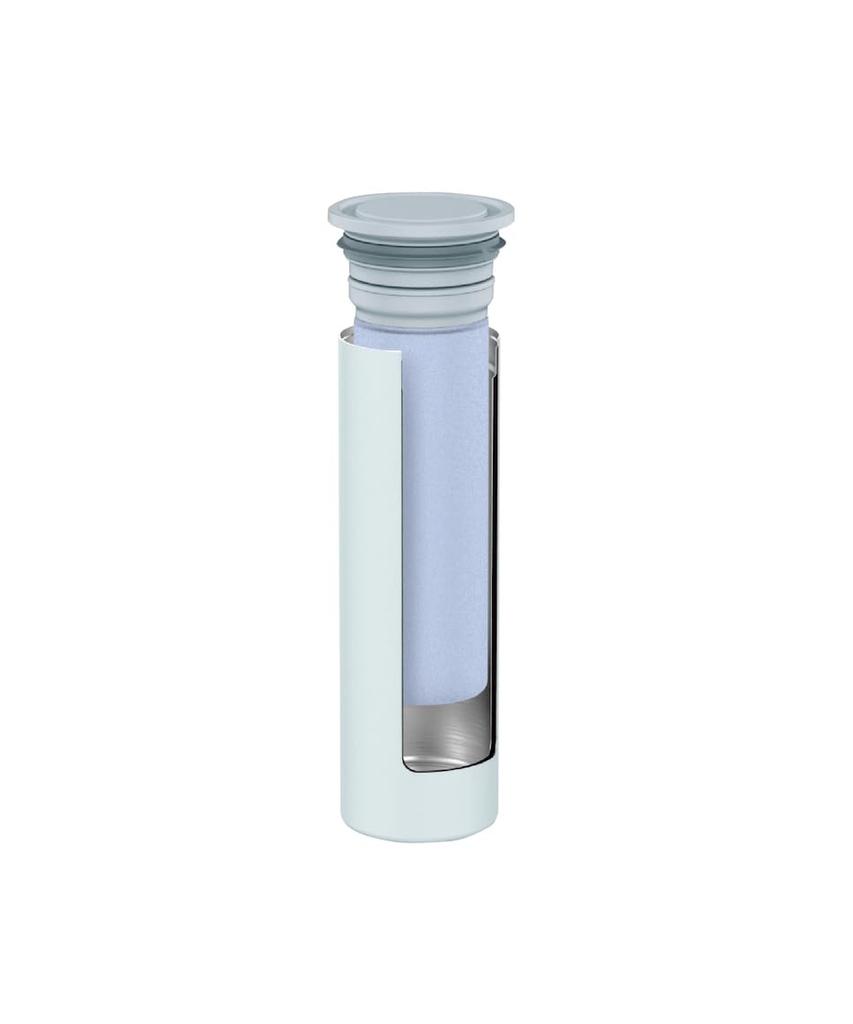 Vacuum Flask Industry Peacock Ice Slim and with Vacuum Insulation and a A The-peacock (The-peacock) Pack, 0.15L, Compact, Cold-Keeping Holder, Blue,