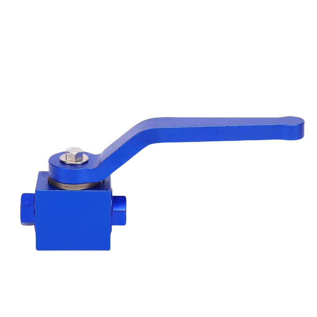 Fékcső lezáró szelep kék színű alumíniumötvözet 1/8in NPT szabványos csatlakozó üzemanyagáramlás szabályozó elzáró szelep