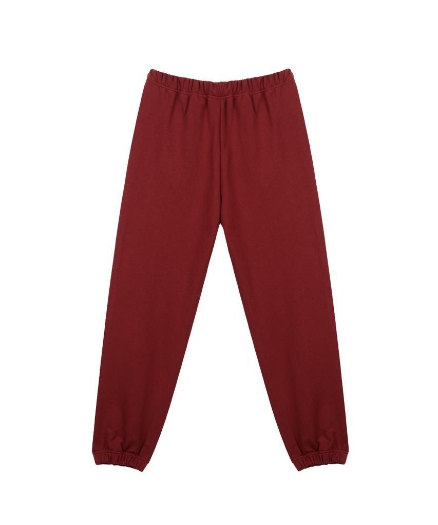 Isjabaibeu [Iba23Upt06Rd] Millennial Flower Jogger Pants - Red