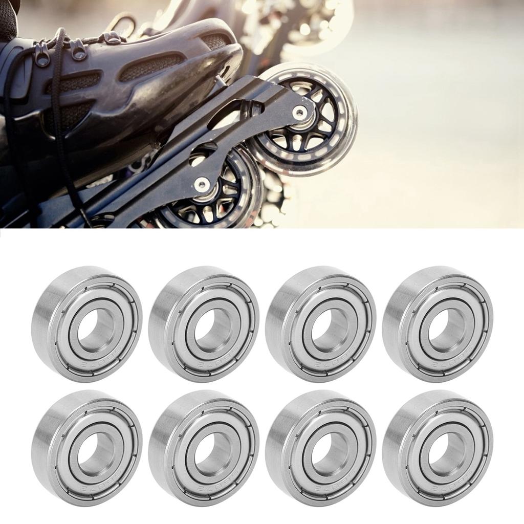 Small Bearings 7x19x6mm Bearings Bearings Pack of 10 7 Bearings Stainless Steel Roller Skates Replacement Bearing