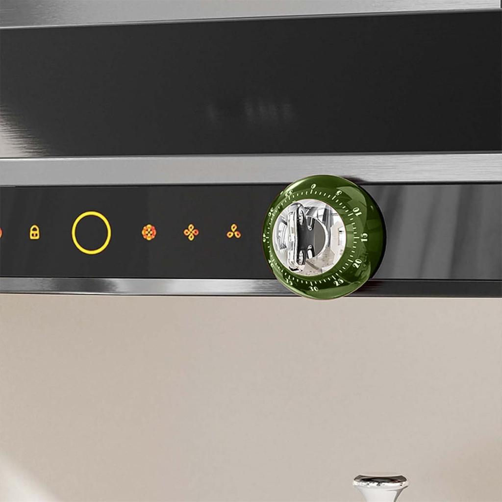 Mechanical Kitchen Timer 1-60 Minutes, Loud Alarm Magnetic Back, Countdown Timer, Egg Timer, Mechanical Movement, No Batteries Required