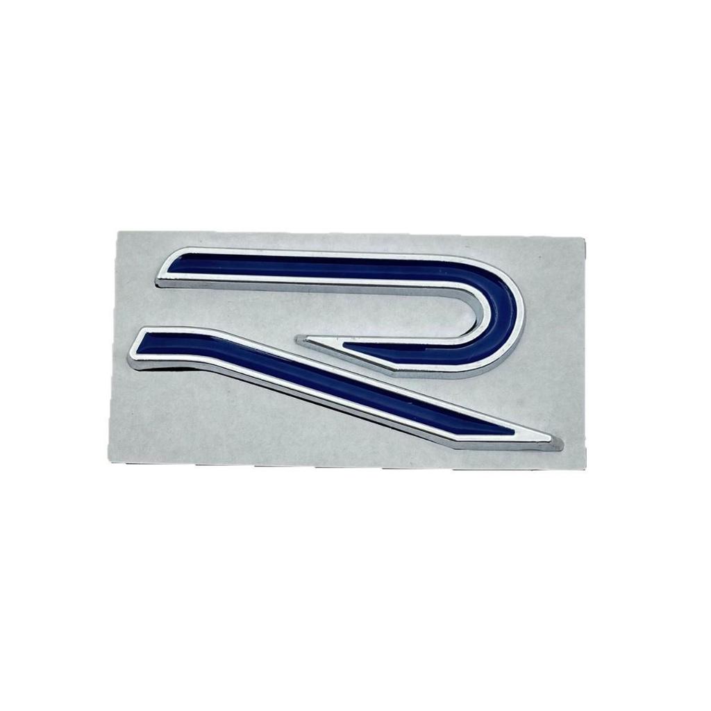 Golf 8 R-Line Rear Black Emblem - Black Warrior GTI for Car Modification
