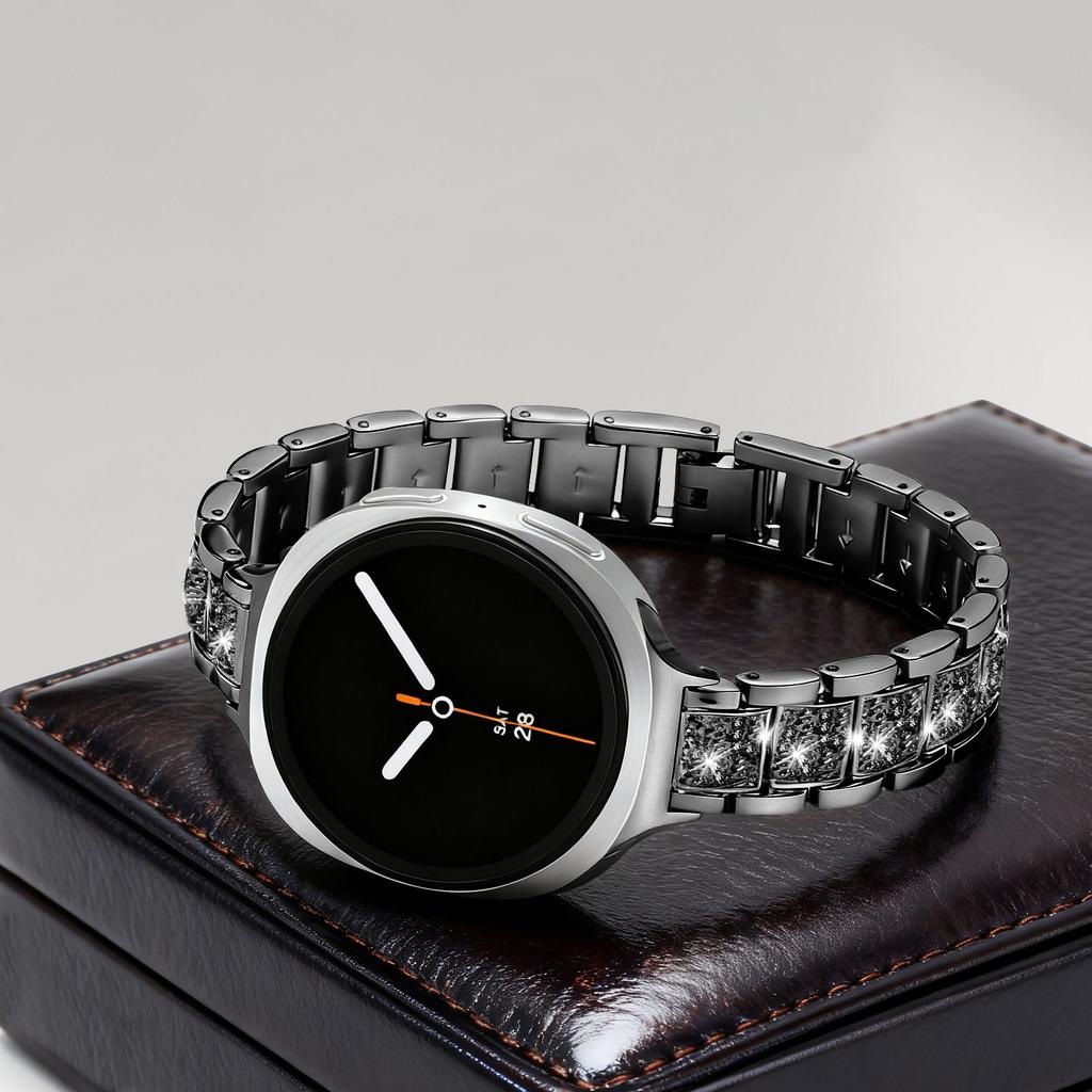 Curea din oțel inoxidabil pentru ceas Samsung Galaxy 8/8 classic 40mm 44mm 46mm Brățară Metalică cu Zale și Diamante curea curea Galaxy watch8