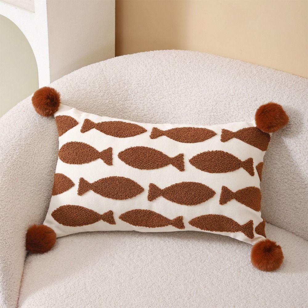 Nordic Style Animal Pillow Cover Washable Sofa Cushion Pillow For Bedroom