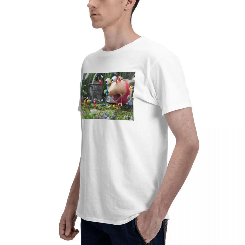 Pikmin Tshirt For Unisex Cotton Oversized T Shirts Unisexs Short Sleeve Round Neck Summer Clothes Tops S6xl
