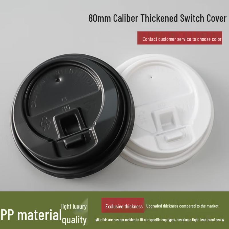 VZVP PP Switch Lids for Disposable Coffee & Tea Cups (1000-Pack)