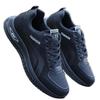 Men's Waterproof Black Leather Sneakers - Thick-Soled, Non-Slip, Soft Sole, Wear-Resistant, Versatile Casual Running Shoes