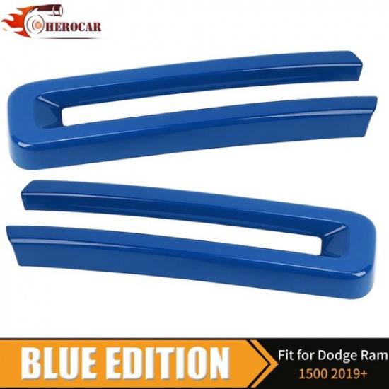 Front Grille erts Cover Grill U Bar Frame For Dodge Ram 1500 -2024 Blue