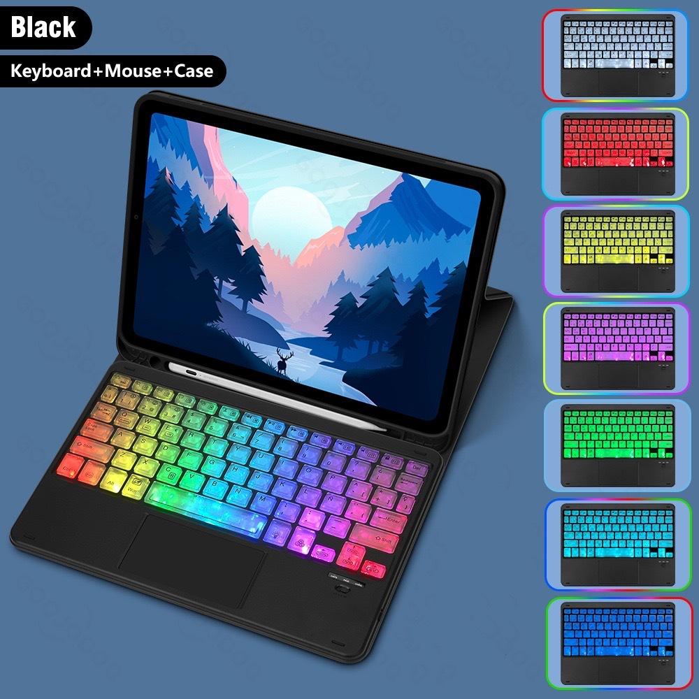 Luminous Bluetooth Touchpad Keyboard: Portable, Rechargeable & Compatible with iPad, Phone, Tablet
