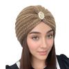 Autumn and winter women's wool hat knitted hat shows a small face Xinjiang hat Arabian hat fashionable warm and breathable