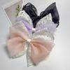 Korean Style Lace Double Layer Bow Mesh Ballet Girl Hair Clip