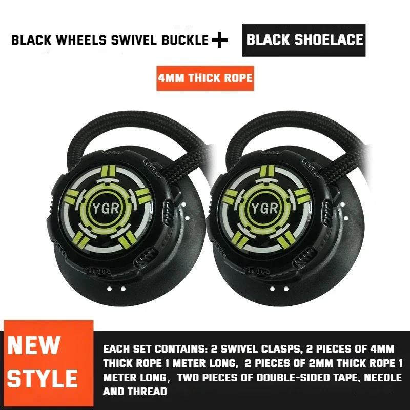 New Automatic Shoelaces Without ties Swivel Buckle Elastic Laces Sneakers Adult Kids unisex 4mm Round Shoelace Shoe Accessories