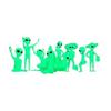 Luminous Alien Ornament UFO Plant Decoration Prop Figurine Set Alien Kit Decorative  Bedrooms