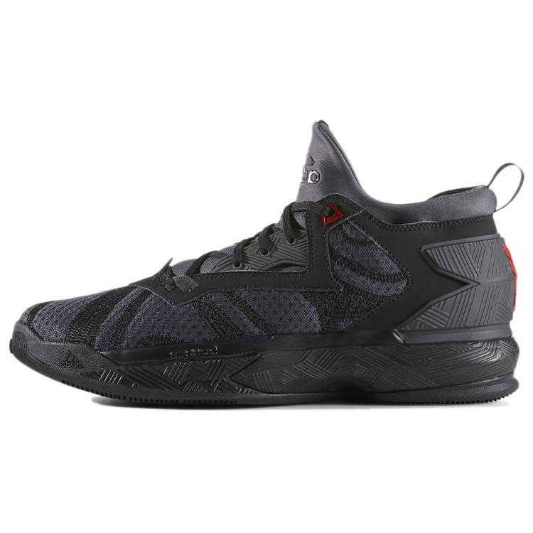 Adidas D Lillard 2 'Core Black Vivid Red' B42355