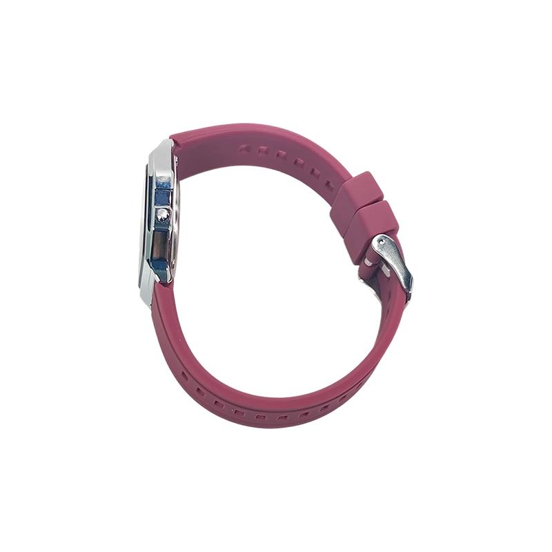 CASIO Customized watch modified series Red sand silver halo Purple marble mirror Fashion trend watch Life waterproof A158WA-1 A158WA-1