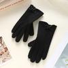 Cashmere Thermal Gloves for Women's Autumn and Winter Touch Screen Sub-fingers Korean Version of Fashion