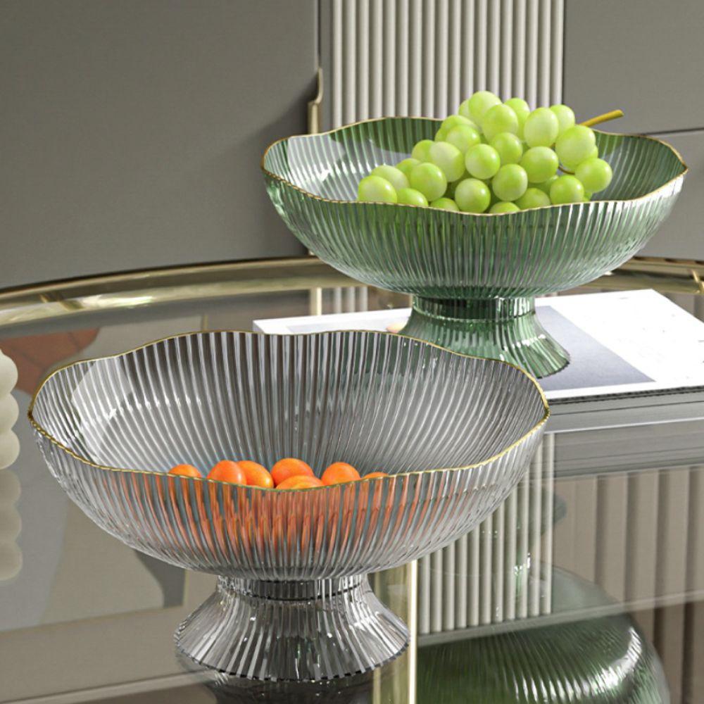 High Feet Living Room Fruit Basket Large Capacity Fruit Tray INS Snack Serving Bowl Coffee Table