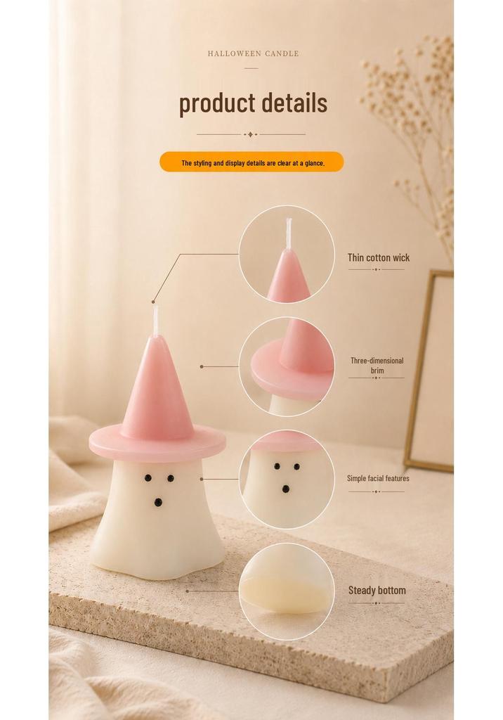 Halloween Ghost Scented Candle Party Decoration