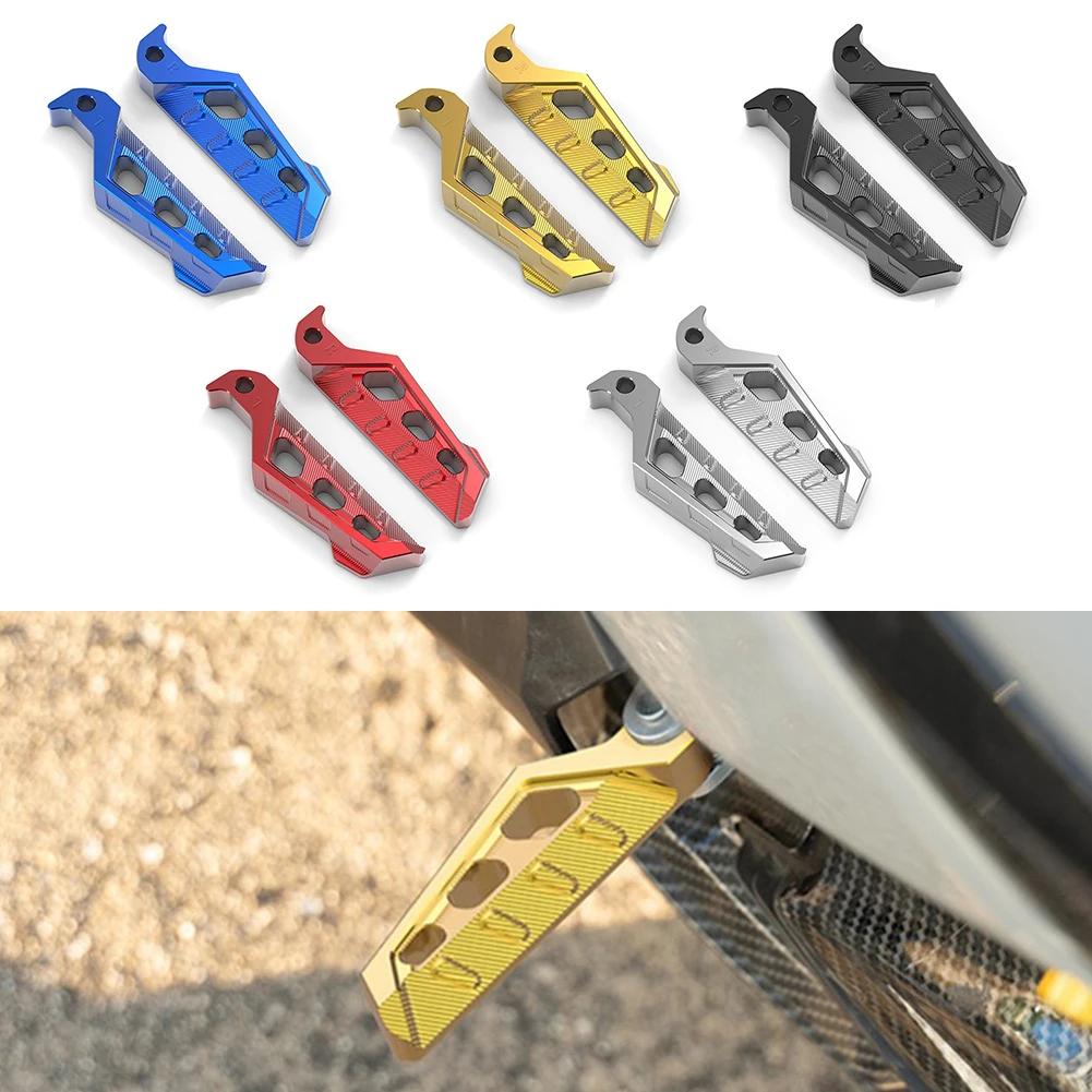 1Pair Motorcycle Aluminum Footrests Rear Foot Pegs Rear Pedals Accessories For NMAX155/XMAX300/NVX155/AERO R1/R3/MTO3