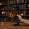 Fantasy-Thema Geschenk Magischer Fliegender Drache Bücherregal Lampe, Warmes Hängendes Nachtlicht, Harzfigur Leseecke Dekor, Einzigartig für Liebhaber Buch