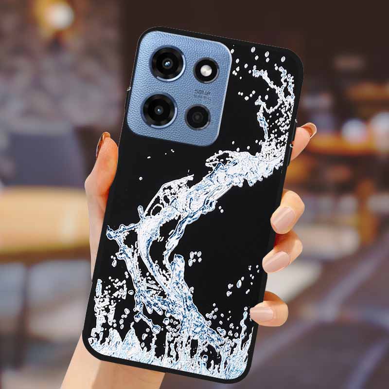 For Motorola G 5G 2025 Phone Case Bumper Soft TPU Silicone Back Cover 3D Flower Emboss Shell For Motorola Moto G 5G Fundas Coque