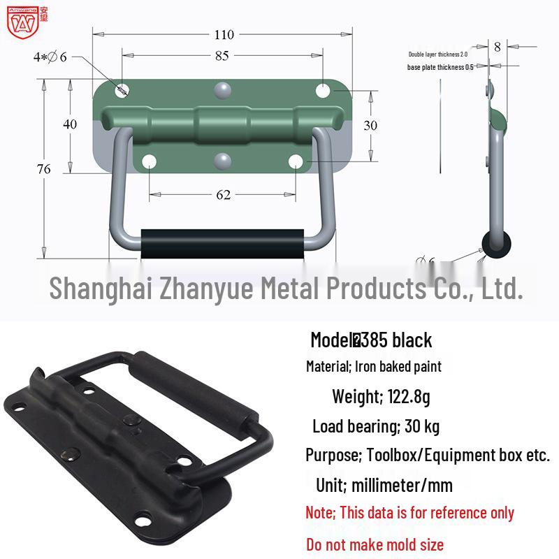 Anwang 304 Edelstahl Klappfedergriff für industrielle Holzkisten