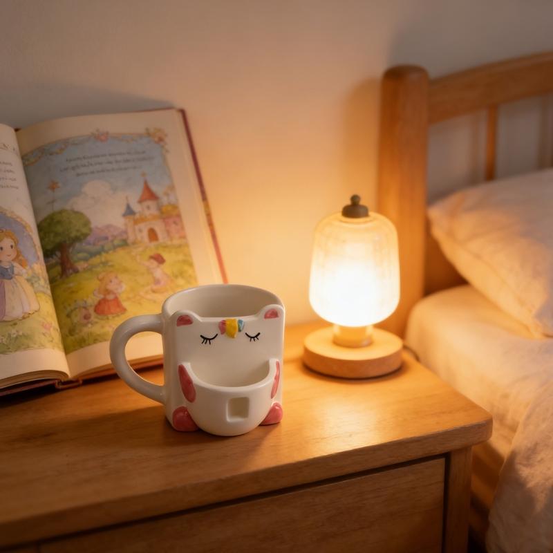 Regenbogen-Einhorn-Kaffeebecher, hitzebeständige Keramik, großes Fassungsvermögen, geeignet für Erwachsene und Kinder