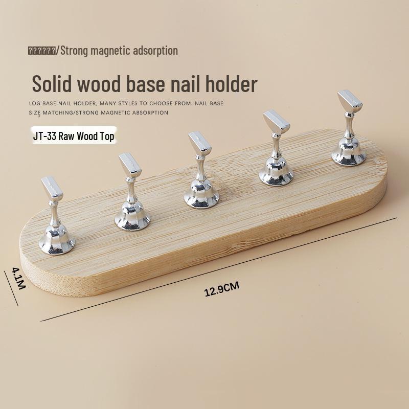 

Solid Wood Nail Display Stand and Manicure Holder